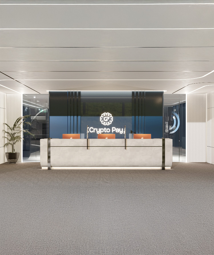 CryptoPay Lebanon office reception in Dbayeh